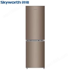 Skyworth创维匀冷微霜灵活储物空间两门冰箱 BCD-188 典雅棕