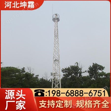 坤霜 海洋气象检测塔通讯微波塔 钢结构建筑铁塔 可定制