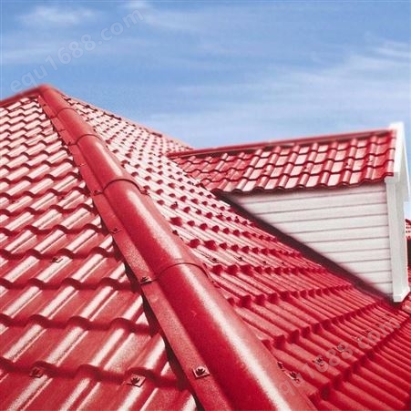 屋面使用树脂瓦 安装便捷 颜色丰富 外形立体感强