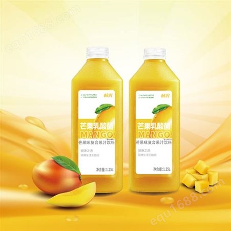 芒果乳酸菌饮品1.25L复合果汁饮料大瓶家庭装