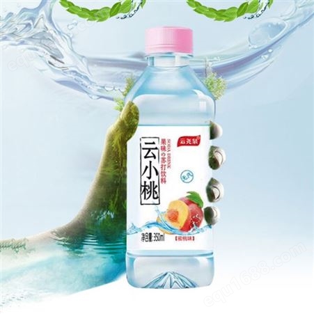 云小桃果味苏打水饮料蜜桃味苏打水饮品350ml