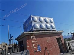 鄂神农架高位消防水箱长方形装配式不锈钢生活水罐10吨100吨定做