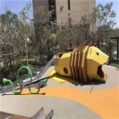 非标定制不锈钢滑梯 户外无动力儿童乐园游乐设备加工