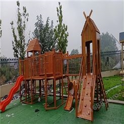户外木质滑梯 幼儿园定制环保造型滑梯定制加工生产
