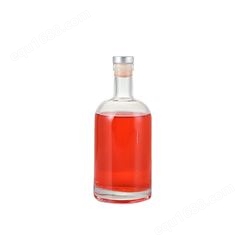 亿玻利玻璃瓶厂家定制果酒瓶 500ml蒙砂洋酒瓶 透明冰酒瓶礼盒