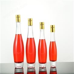 亿玻利玻璃瓶厂生产500ml酒瓶 透明冰酒瓶 蒙砂果酒瓶 空瓶批发