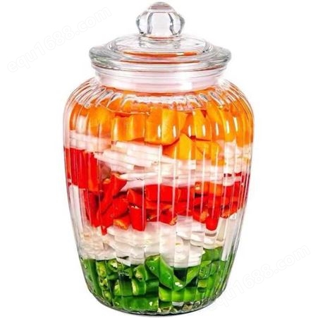 玻璃储藏罐 淄博食品糖果收纳罐 竹盖糖果罐 玻璃密封罐  密封良好 密封玻璃罐