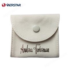 定制Andrea Forman加工复古超细纤维绒面革饰品纽扣加厚首饰袋