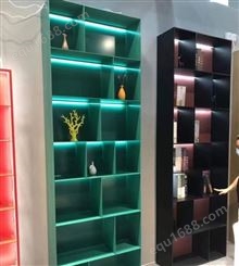 金飞扬金属制品不锈钢书架展示柜 现代简约金属装饰架定制