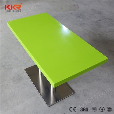 KingKonree人造石深色桌面 工厂定制餐厅家用餐桌椅 耐污耐高温