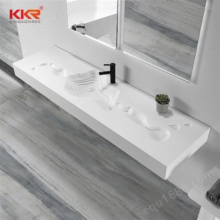 KKR创意个性一体人造石浴室盆轻奢卫生间洗手洗脸盆柜盆
