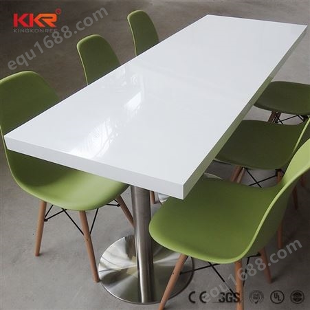 KingKonree人造石深色桌面 工厂定制餐厅家用餐桌椅 耐污耐高温