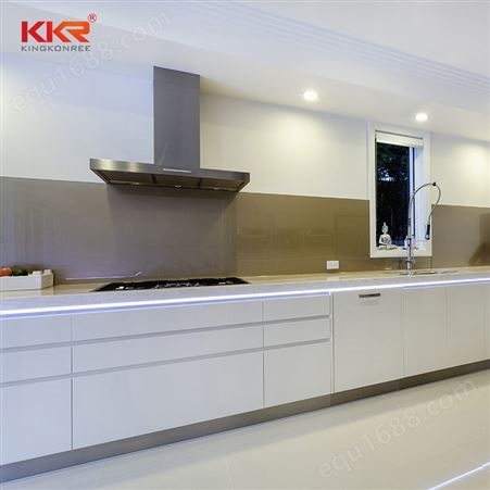 KKR人造大理石颗粒厨房台面 无缝拼接易清洁人造石桌面台面板