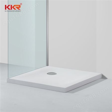 欧式简约方形淋浴房底盘 复合亚克力人造石浴室防滑底座