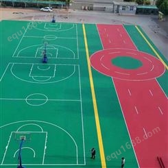 学校单位篮球场地胶40x40cm耐磨防滑防菌地板块状免费设计