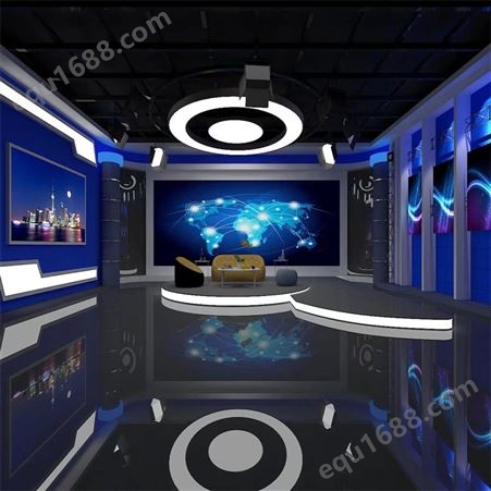 真三维虚拟演播室系统设备 东方恒视 场景模板 实时绿背蓝背扣像