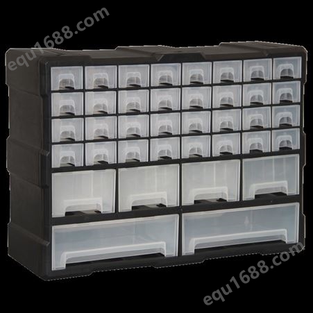 加大款抽屉式零件盒零件箱元件盒收纳柜螺丝积木整理收纳大盒挂壁
