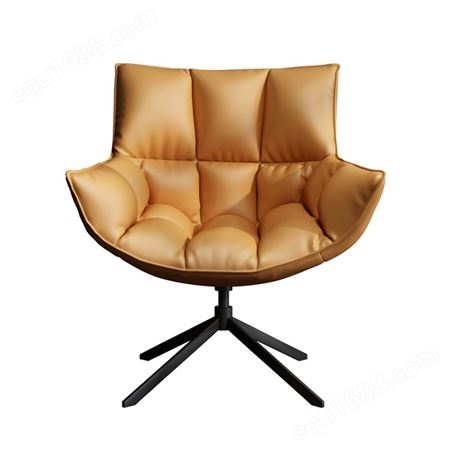 天一美家休闲椅 现代简约老虎椅单人沙发设计师椅意式轻奢懒人椅