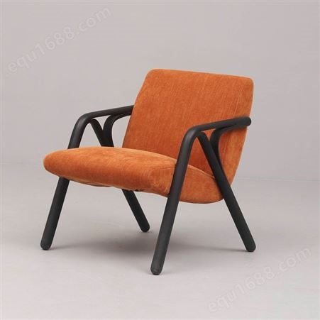 天一美家意式单人沙发椅客厅简约现代家用布艺休闲椅小户型