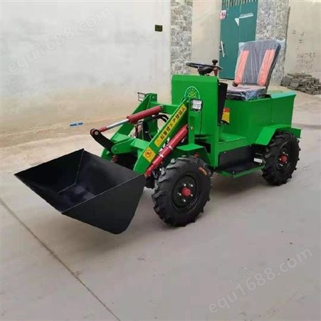 农用养殖四驱小铲车小型工地柴油装载机室内垃圾推土机