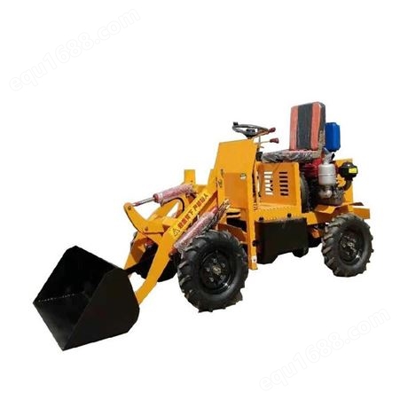 四驱电动小铲车建筑工地养殖场用装载机冬季铲雪车