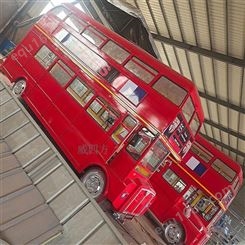 大型英伦双层巴士车模型 婚摄摄影车模型 威四方巴士车厂家
