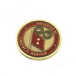 厂家直供周年庆年会创意礼品金属珐琅纪念章礼品金属双面币纪念币