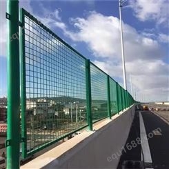 桥梁防抛网高速公路防眩网高架桥框架防护网隔离菱形围栏网