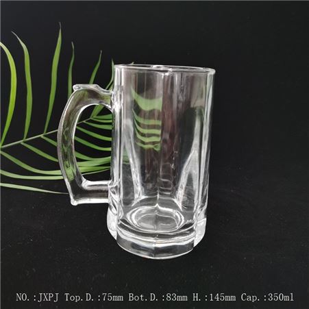 JX603玻璃把杯生产厂家 48只一箱 茶楼 玻璃把杯 质量